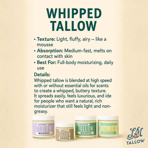 Unscented Whipped Tallow Moisturizer | Lady May Tallow in - Body Cream/Lotion photo