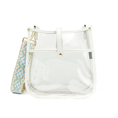 Clear Courier | Choose Your Strap in White - Bags photo