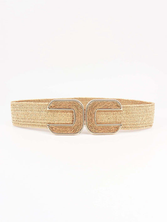 Wide Braid Belt, Multiple Colors in Tan One Size - Belts photo