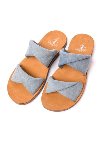 With a Twist Sandal in Denim - SwagglyLife Home & Fashion