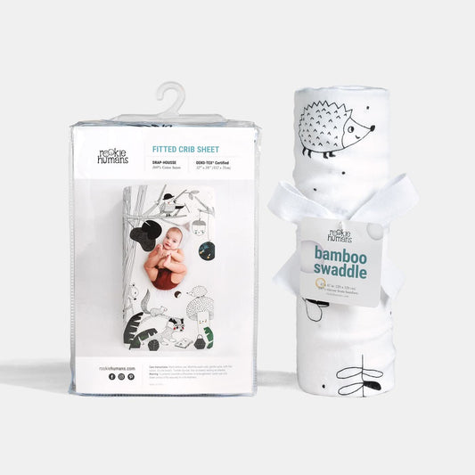 Crib sheet and Swaddle bundle - Woodland Dreams in - photo