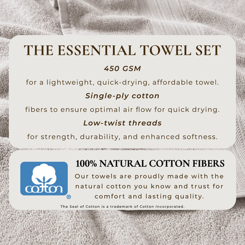 Cotton Terry Bath Towel Set - Cooper Collection in - photo