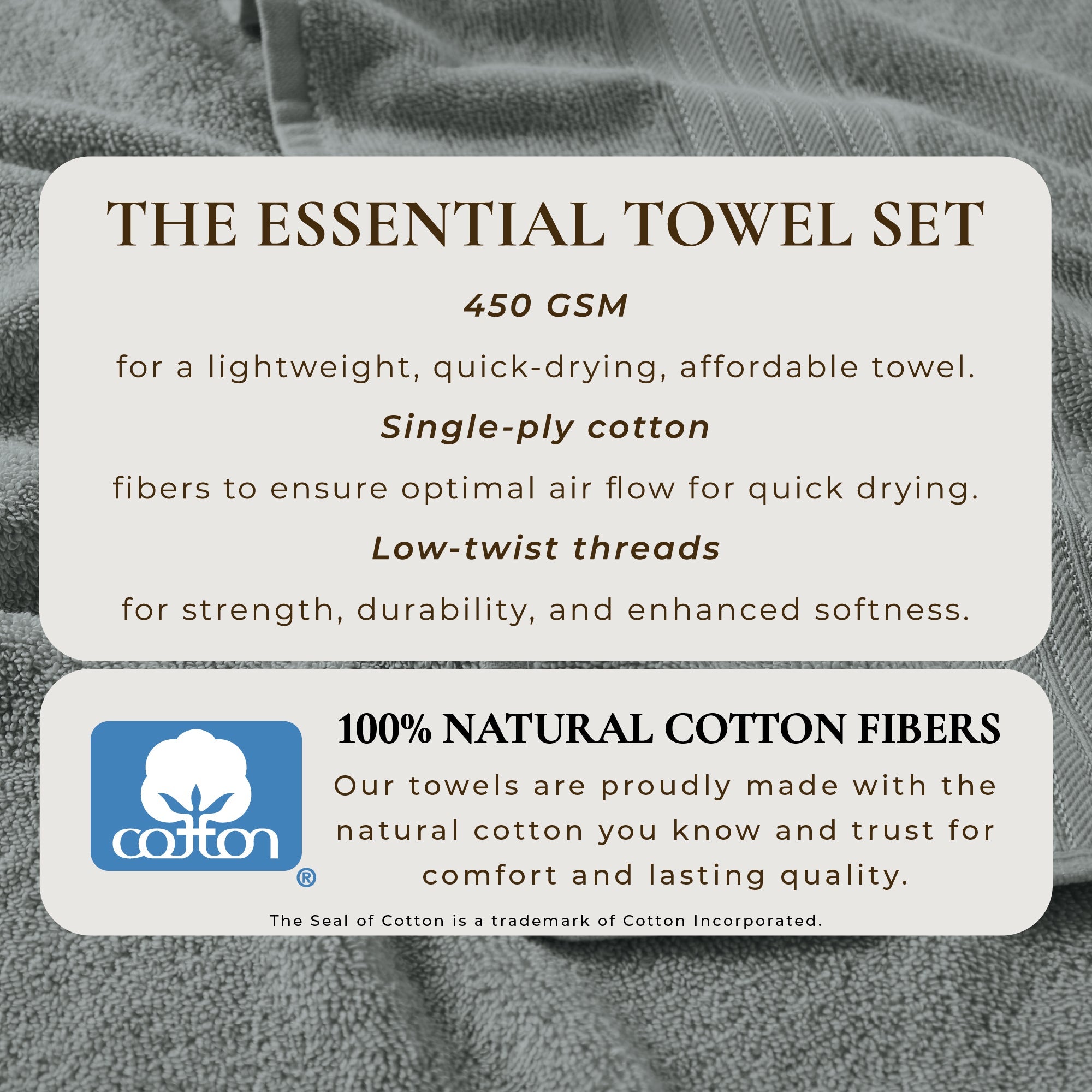 Cotton Terry Bath Towel Set - Cooper Collection in - photo