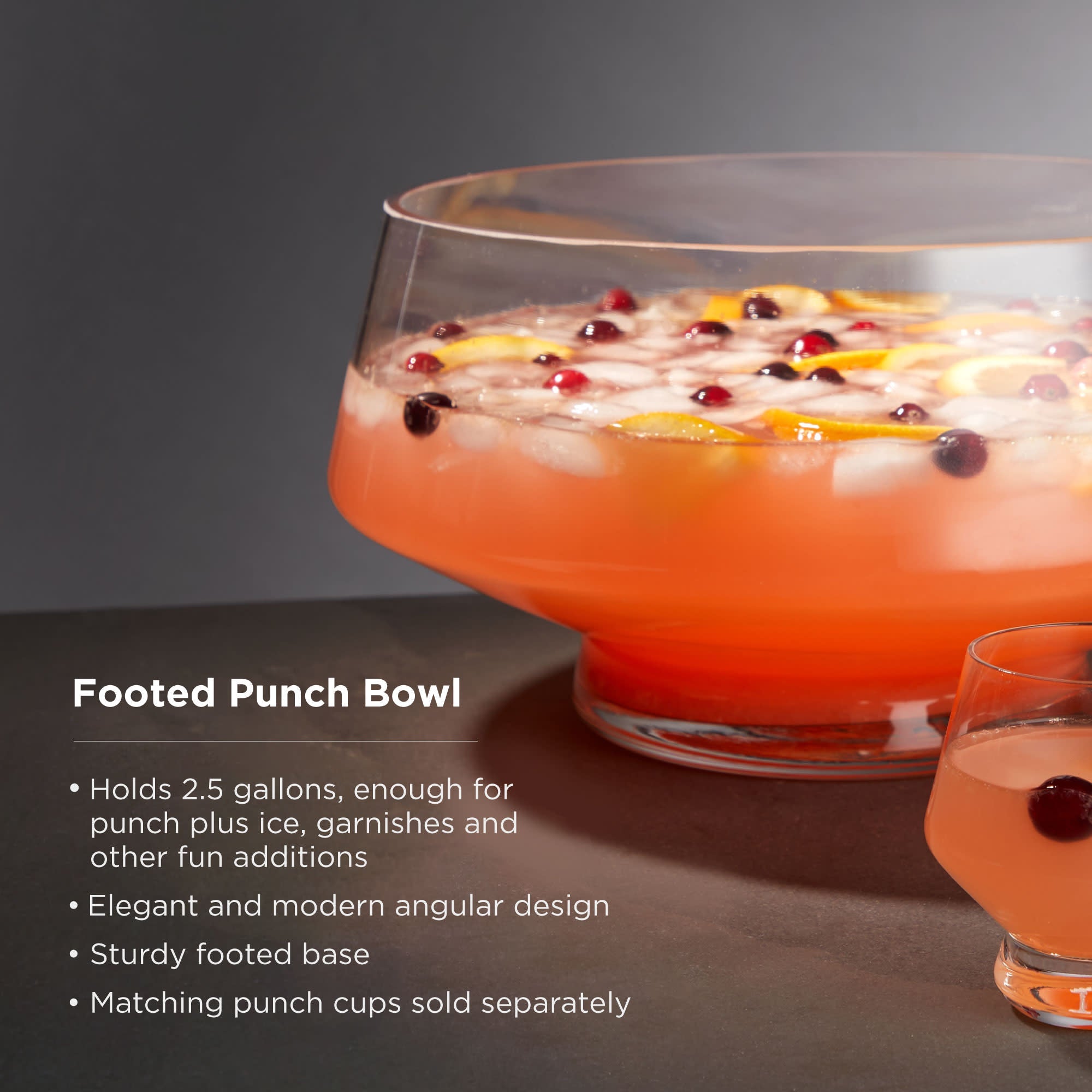 Raye Heavy Base Punch Bowl in - product_type::pitchers_and_dispensers photo