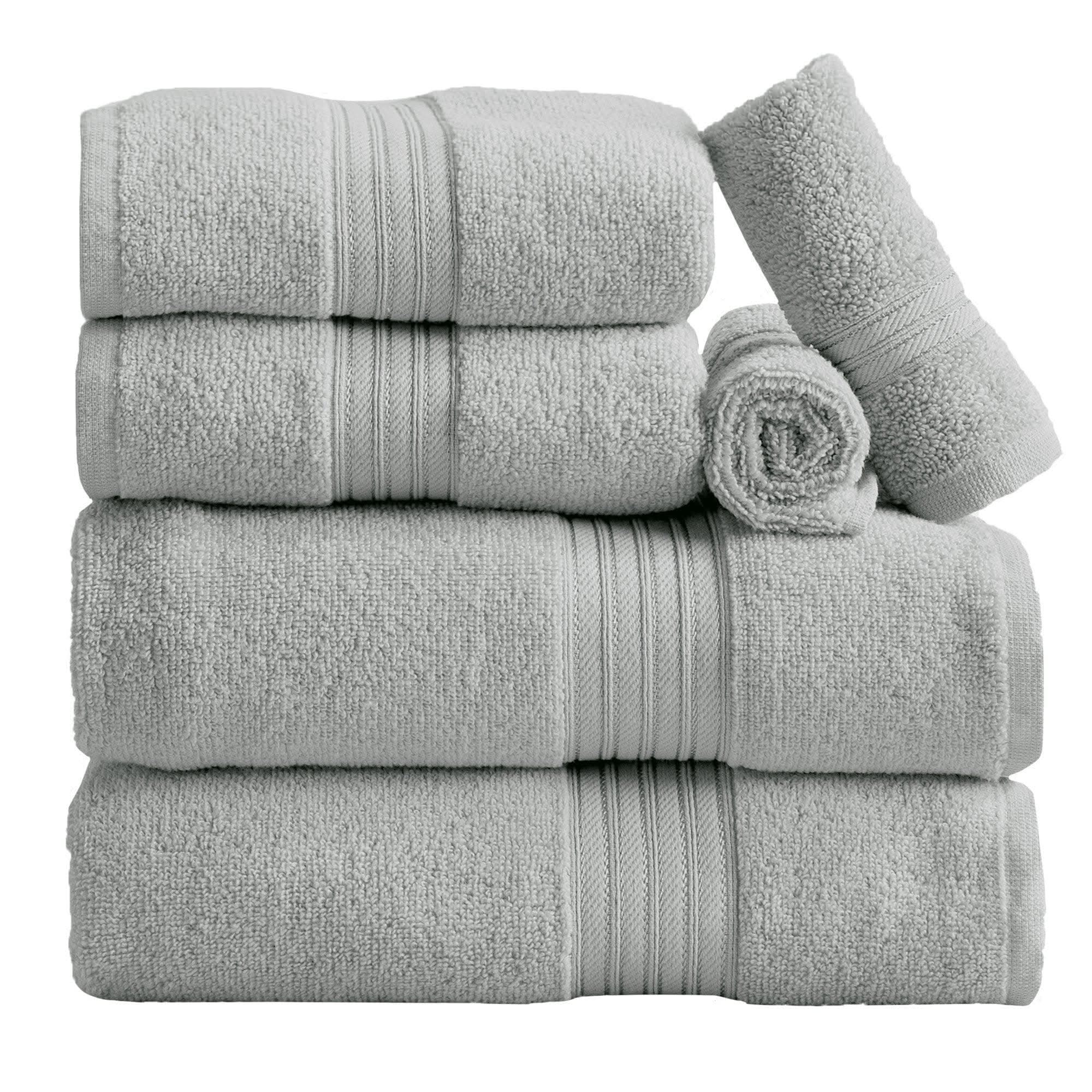 Cotton Terry Bath Towel Set - Cooper Collection - SwagglyLife Home & Fashion
