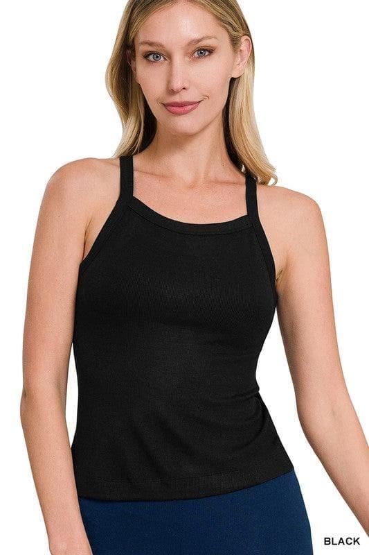 ZENANA Ribbed Soft Rayon Cami, Multiple Colors - SwagglyLife Home & Fashion