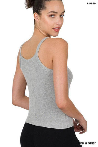 ZENANA Ribbed Soft Rayon Cami, Multiple Colors - SwagglyLife Home & Fashion