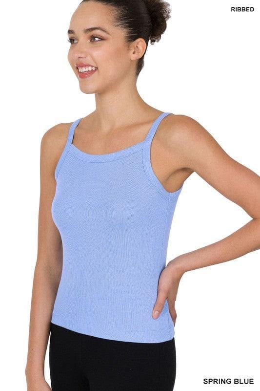 ZENANA Ribbed Soft Rayon Cami, Multiple Colors - SwagglyLife Home & Fashion