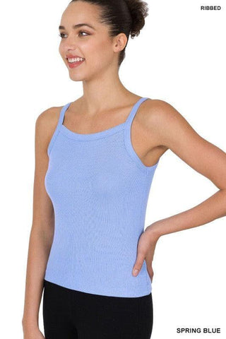 ZENANA Ribbed Soft Rayon Cami, Multiple Colors - SwagglyLife Home & Fashion