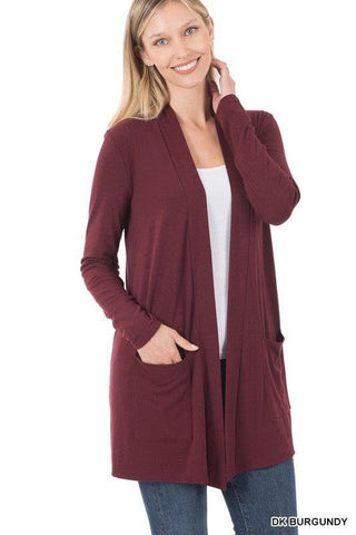 Slouchy Pocket Open Cardigan - SwagglyLife Home & Fashion