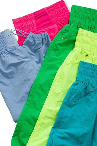 ZENANA Windbreaker Smocked High Waisted Joggers, 3 Colors - SwagglyLife Home & Fashion