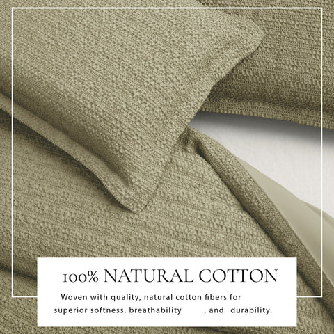 100% Cotton Honeycomb Waffle Duvet Set - Mattea Collection in - Duvet photo