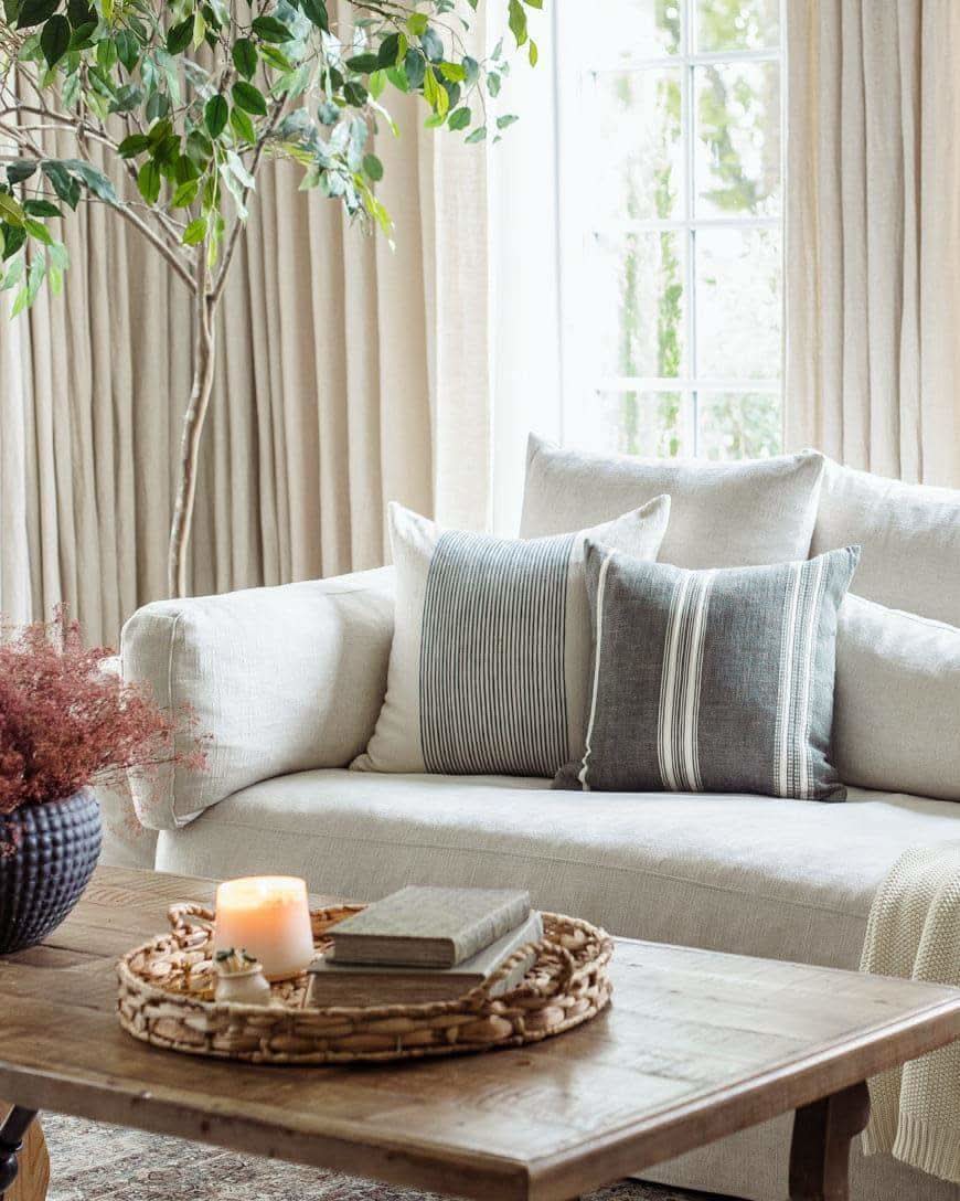 18" Aden Throw Pillow Cover - Grey with Natural - SwagglyLife Home & Fashion