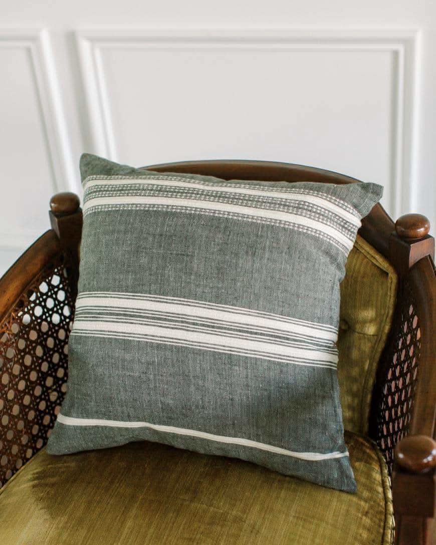 18" Aden Throw Pillow Cover - Grey with Natural - SwagglyLife Home & Fashion