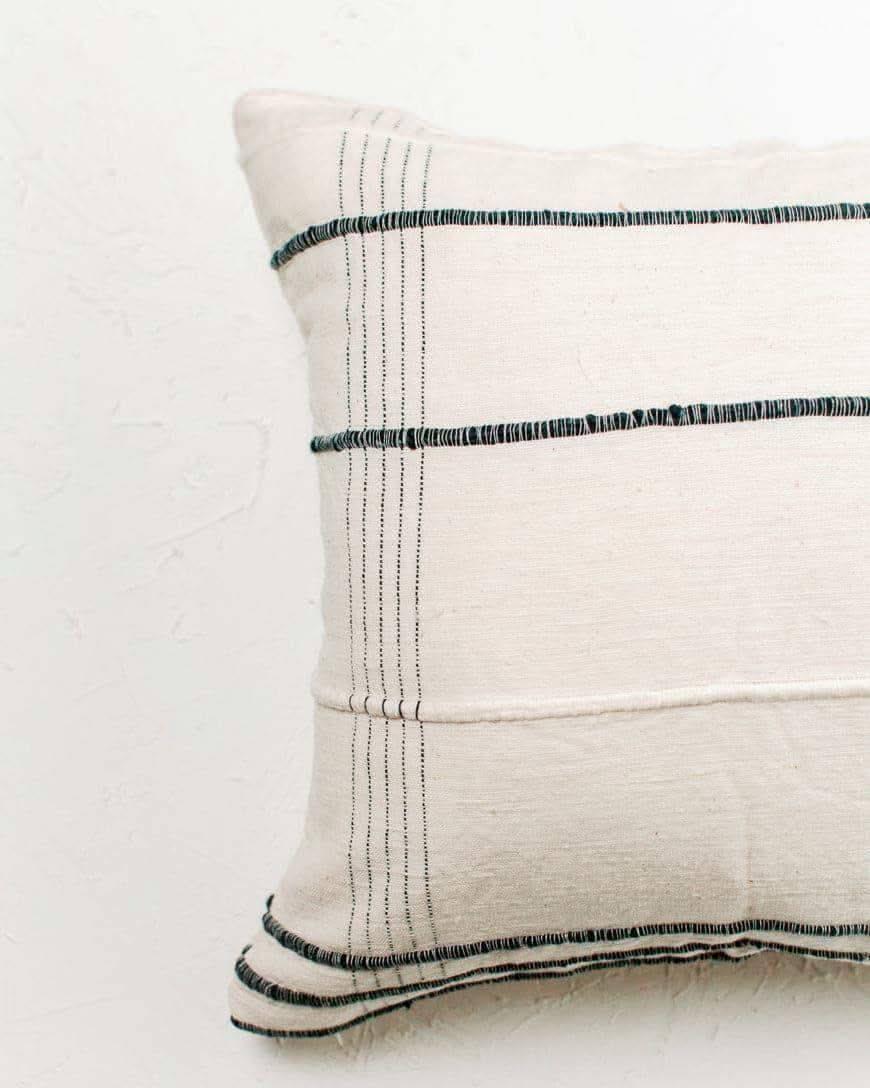 18" Ribbons Throw Pillow Cover - Navy - SwagglyLife Home & Fashion