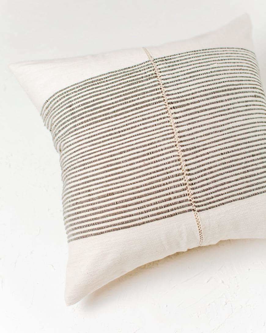 18" Riviera Hand-Stitch Throw Pillow Cover - Grey - SwagglyLife Home & Fashion