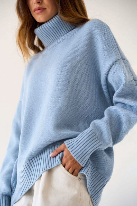 Angela Turtle Neck Dropped Shoulder Sweater in - Shirts & Tops photo