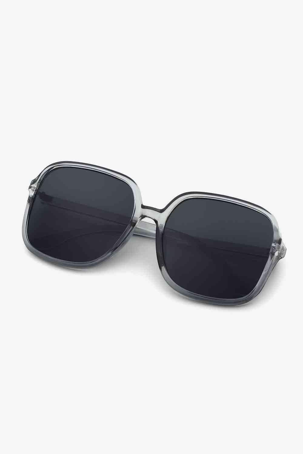 Angie Polycarbonate Square Sunglasses in Black One Size - Sunglasses photo