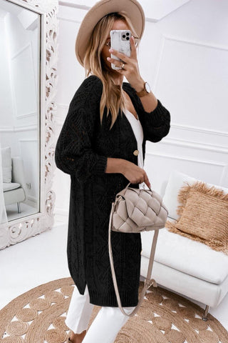 Aria V-Neck Long Sleeve Cardigan, 3 Colors - SwagglyLife Home & Fashion