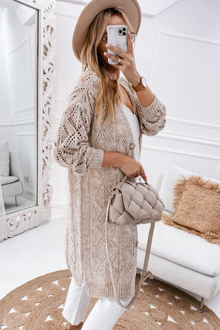 Aria V-Neck Long Sleeve Cardigan, 3 Colors - SwagglyLife Home & Fashion