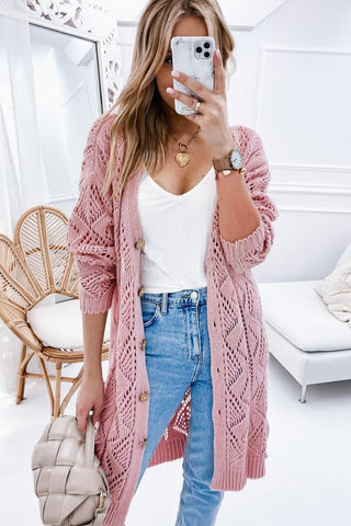 Aria V-Neck Long Sleeve Cardigan, 3 Colors - SwagglyLife Home & Fashion