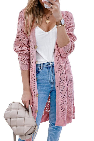 Aria V-Neck Long Sleeve Cardigan, 3 Colors - SwagglyLife Home & Fashion