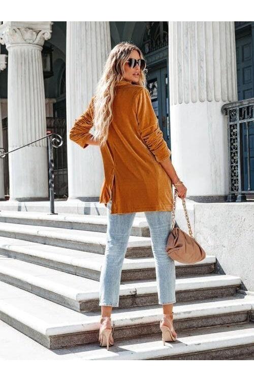 Ava Lynn Pocketed Blazer - SwagglyLife Home & Fashion