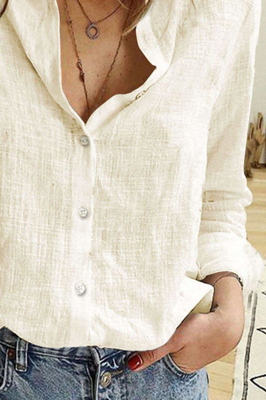 Button Up Long Sleeve Shirt in - photo