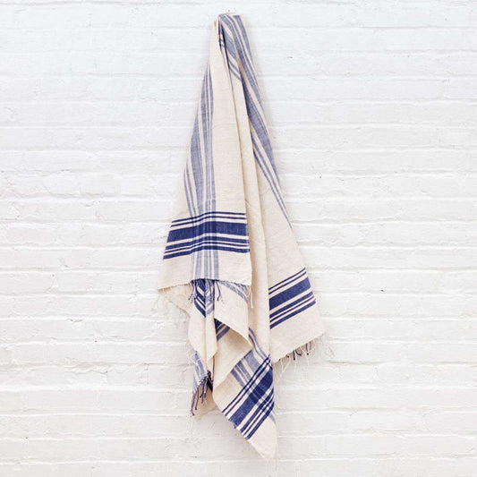 Cabin Hatch Cotton Bath Towel in Navy - Bath Towels & Washcloths photo