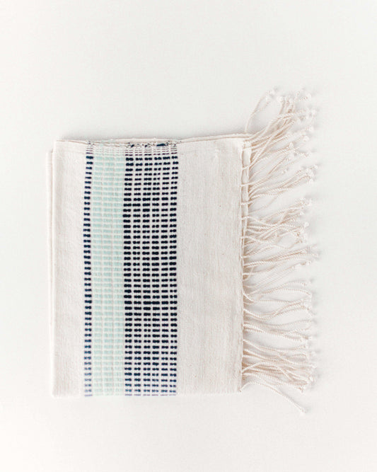Camden Cotton Hand Towel in Azure and Navy - Kitchen Towels photo