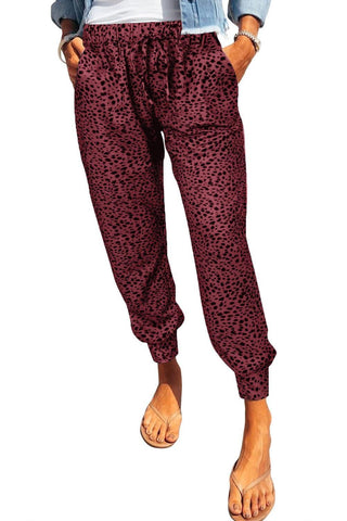 Double Take Leopard Print Joggers with Pockets, 5 Colors - SwagglyLife Home & Fashion
