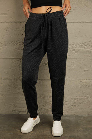 Double Take Leopard Print Joggers with Pockets, 5 Colors - SwagglyLife Home & Fashion