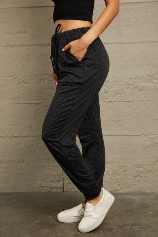 Double Take Leopard Print Joggers with Pockets, 5 Colors - SwagglyLife Home & Fashion