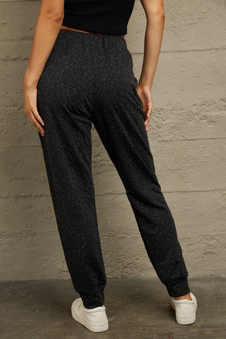 Double Take Leopard Print Joggers with Pockets, 5 Colors - SwagglyLife Home & Fashion