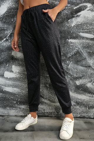 Double Take Leopard Print Joggers with Pockets, 5 Colors - SwagglyLife Home & Fashion