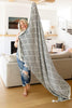 Everett Blanket Single Cuddle Size in Black & White - SwagglyLife Home & Fashion
