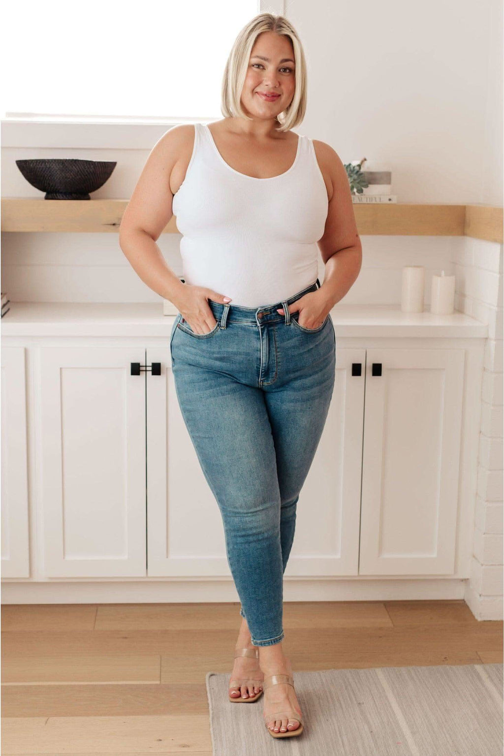 Bryant High Rise Thermal Skinny Jean - SwagglyLife Home & Fashion