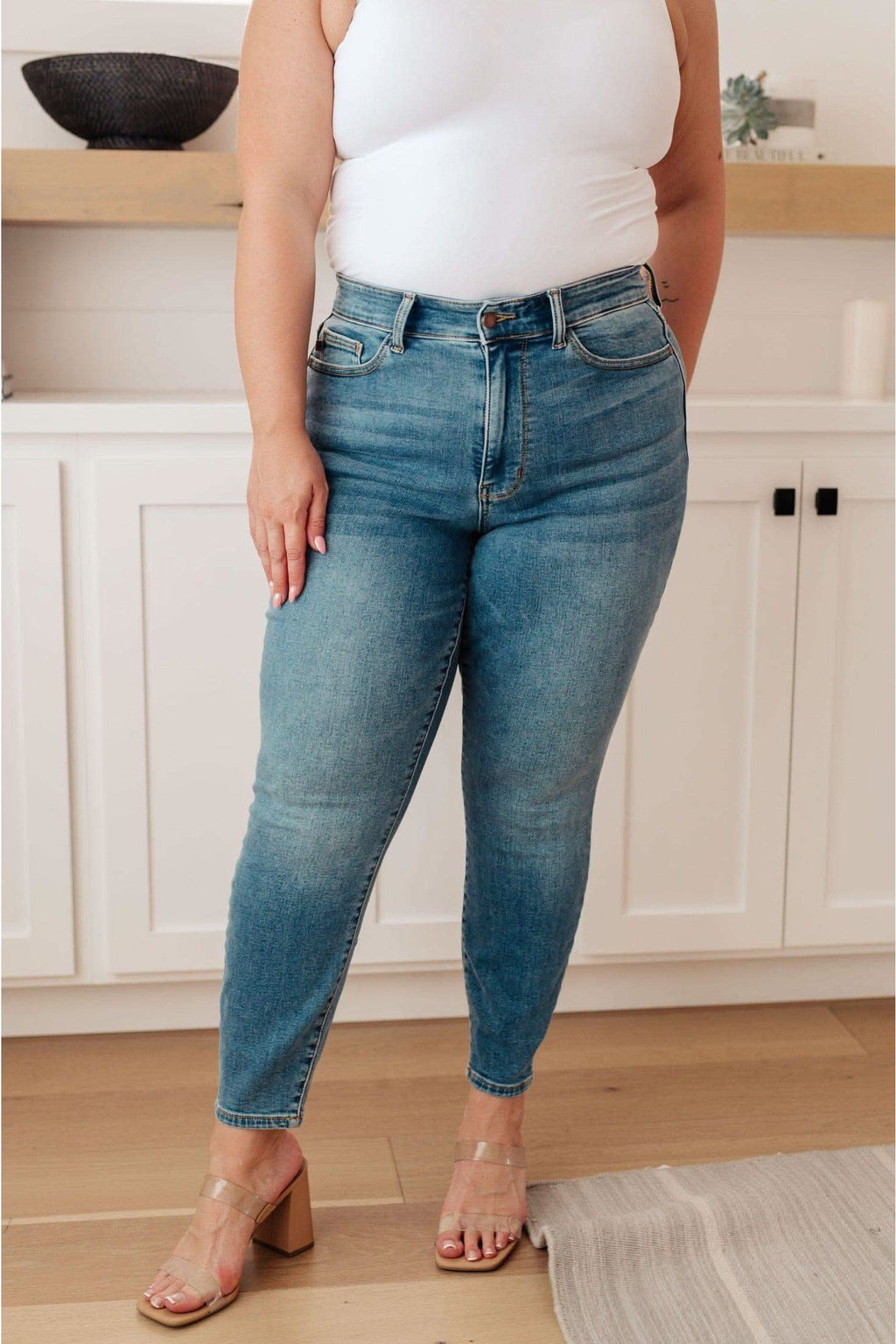 Bryant High Rise Thermal Skinny Jean - SwagglyLife Home & Fashion