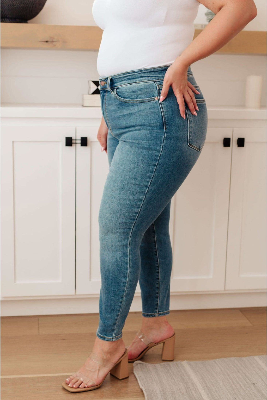Bryant High Rise Thermal Skinny Jean - SwagglyLife Home & Fashion