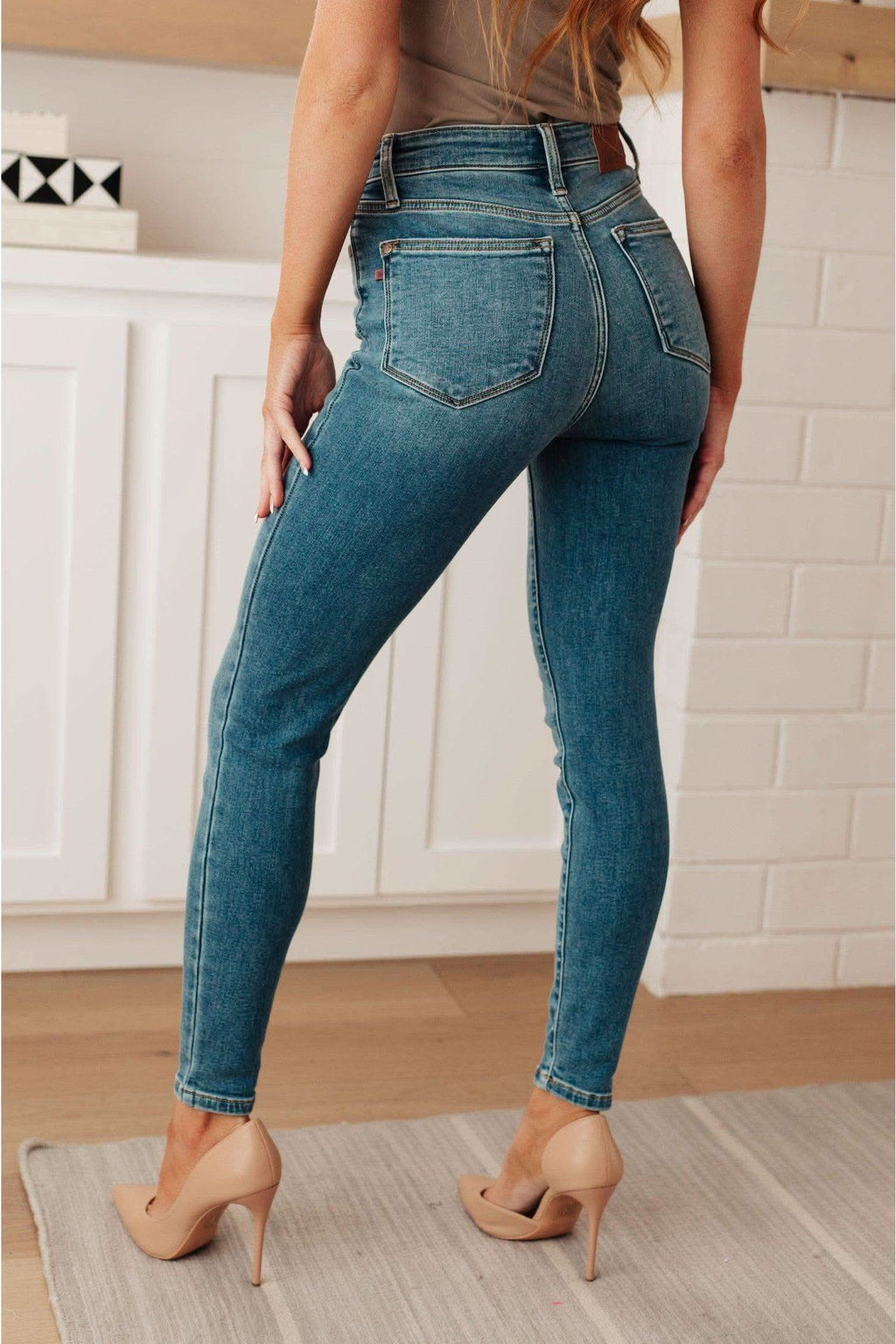 Bryant High Rise Thermal Skinny Jean - SwagglyLife Home & Fashion