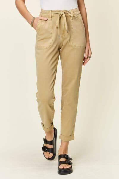 Judy Blue Full Size High Waist Jogger Jeans in - Pants photo