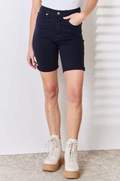 Judy Blue Full Size High Waist Tummy Control Bermuda Shorts in - Shorts photo