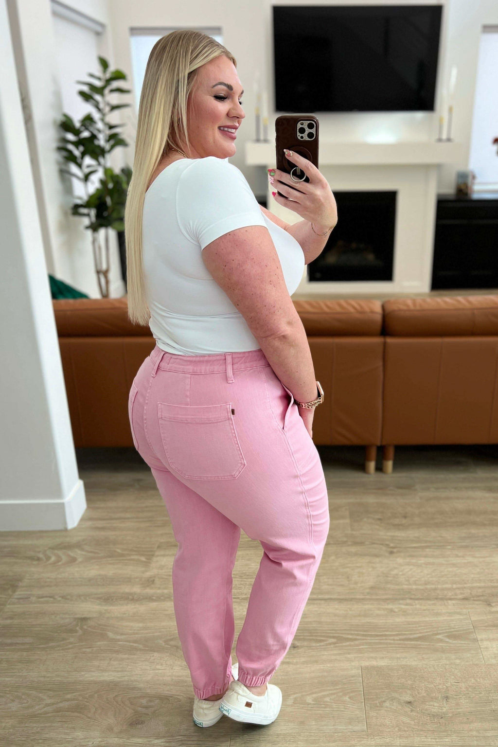 Judy Blue Regina High Rise Garment Dyed Denim Jogger - SwagglyLife Home & Fashion