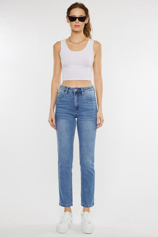 Kancan Full Size Cat's Whiskers High Waist Jeans - SwagglyLife Home & Fashion