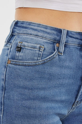 Kancan Full Size Cat's Whiskers High Waist Jeans - SwagglyLife Home & Fashion