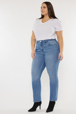 Kancan Full Size Cat's Whiskers High Waist Jeans - SwagglyLife Home & Fashion