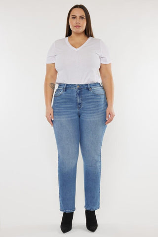Kancan Full Size Cat's Whiskers High Waist Jeans - SwagglyLife Home & Fashion