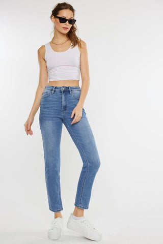 Kancan Full Size Cat's Whiskers High Waist Jeans - SwagglyLife Home & Fashion
