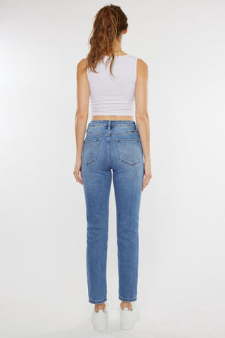 Kancan Full Size Cat's Whiskers High Waist Jeans - SwagglyLife Home & Fashion
