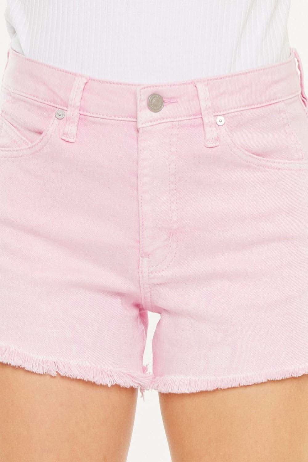 Kancan Raw Hem High Waist Denim Shorts - SwagglyLife Home & Fashion